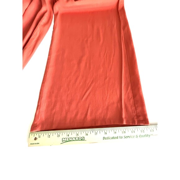 ASTR The Label Wide Leg Crop Trousers Medium Orange Viscose Flat Front Zip Back - Picture 11 of 14